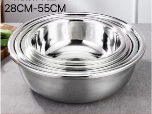 Thickened stainless steel wholesale bucket basin vegetable, 410 stainless steel with magne-36CM [basin]]