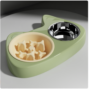 Screenshot 2026-02-02 at 21.01.16 Anti / strength stainless steel double bowl / grass green