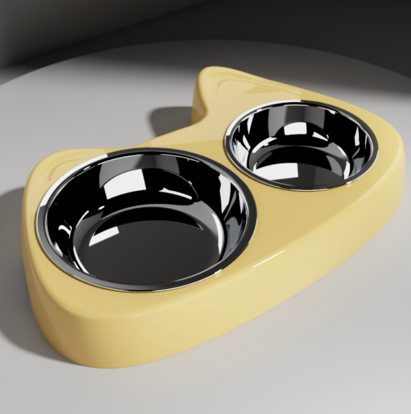 Screenshot 2026-02-02 at 21.18.30 Stainless steel double bowl / lemon yellow