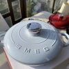 Smeg 26CMsmeg Seafood Pot Enamel Pot Household Cast Iron Pot Gas Stove Induction Cooker Universal,  2.2L-Off / white