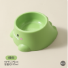 Dinosaur Pet Bowl Cat Bowl Slanted Mouth Cat Food Bowl Anti-Spill Dog Bowl Dog Dish Anti-Spill Food Pet Feeder  With Bowl (green)