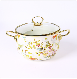 Screenshot 2026-02-03 at 20.46.26 Thickened Enamel Stew Soup Pot with Two Ears Phnom Penh Stew Pot Braised Pot Soup Pot Enamel Induction Cooker Universal Export to Europe and America Same Flowers and birds-18cm