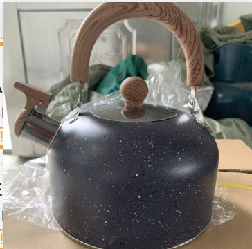 Screenshot 2026-02-03 at 23.16.15 European-Style Whistle Kettle Boutique Home Hotel Wood Grain Handle Stainless Steel Kettle 3L Colorful Whistle Kettle Wood grain star point black thick style, 3LITRES