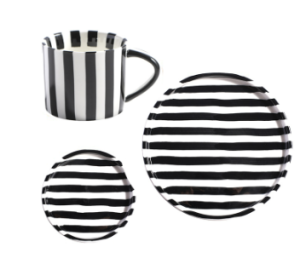 Mid / ancient black striped cup -200ML