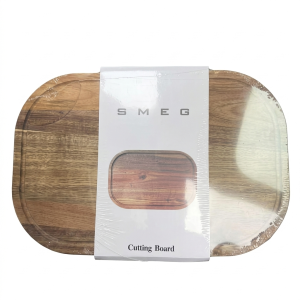Italy SMEG Solid Wood Chopping Board Household Cutting Board, Oval/Round