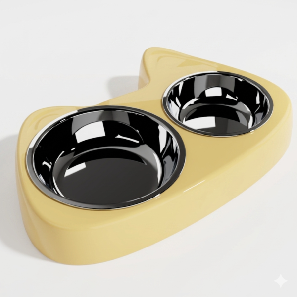 jk Stainless steel double bowl / lemon yellow