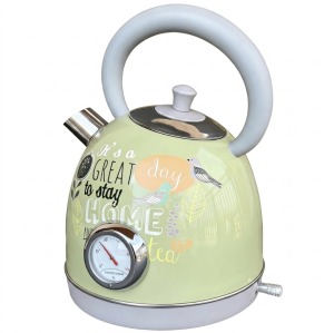 p New Painted Electric Kettle with Temperature Display, Electric Tea Kettle, 304 Stainless Steel Household Electric Kettle, Matcha color