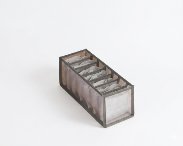 plo Small 7 compartment pants box -Grey