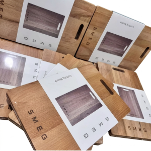 Italy SMEG Solid Wood Chopping Board Household Cutting Board, Square/Round