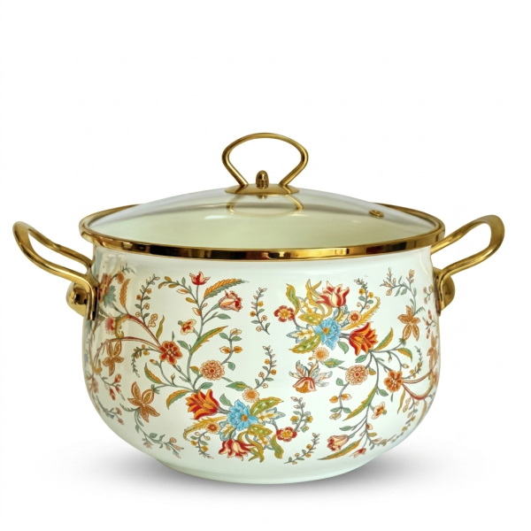 Gemini_Generated_Image_bgqn9ibgqn9ibgqn boutique soup pot enamel pot flower and bird soup pot enamel soup pot medicine pot induction cooker universal soup pot Thriving boutique soup pot-24cm