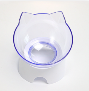 Screenshot 2026-02-04 at 21.56.47 Cat Bowl dog bowl cat single Bowl non-slip cat bowl oblique mouth factory wholesale cross-border neck protection transparent Pet Bowl high leg Cat Bowl-Transparent bowl + white base