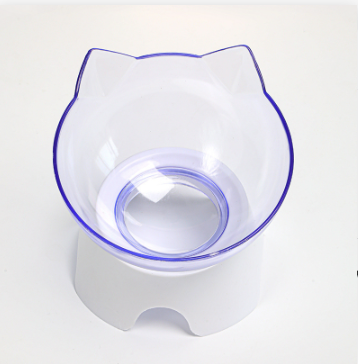Screenshot 2026-02-04 at 21.56.47 Cat Bowl dog bowl cat single Bowl non-slip cat bowl oblique mouth factory wholesale cross-border neck protection transparent Pet Bowl high leg Cat Bowl-Transparent bowl + white base